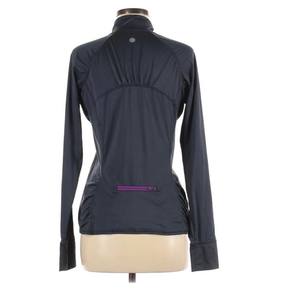 ATHLETA Grey and Purple Quater Zip Jacket - Picture 2 of 5